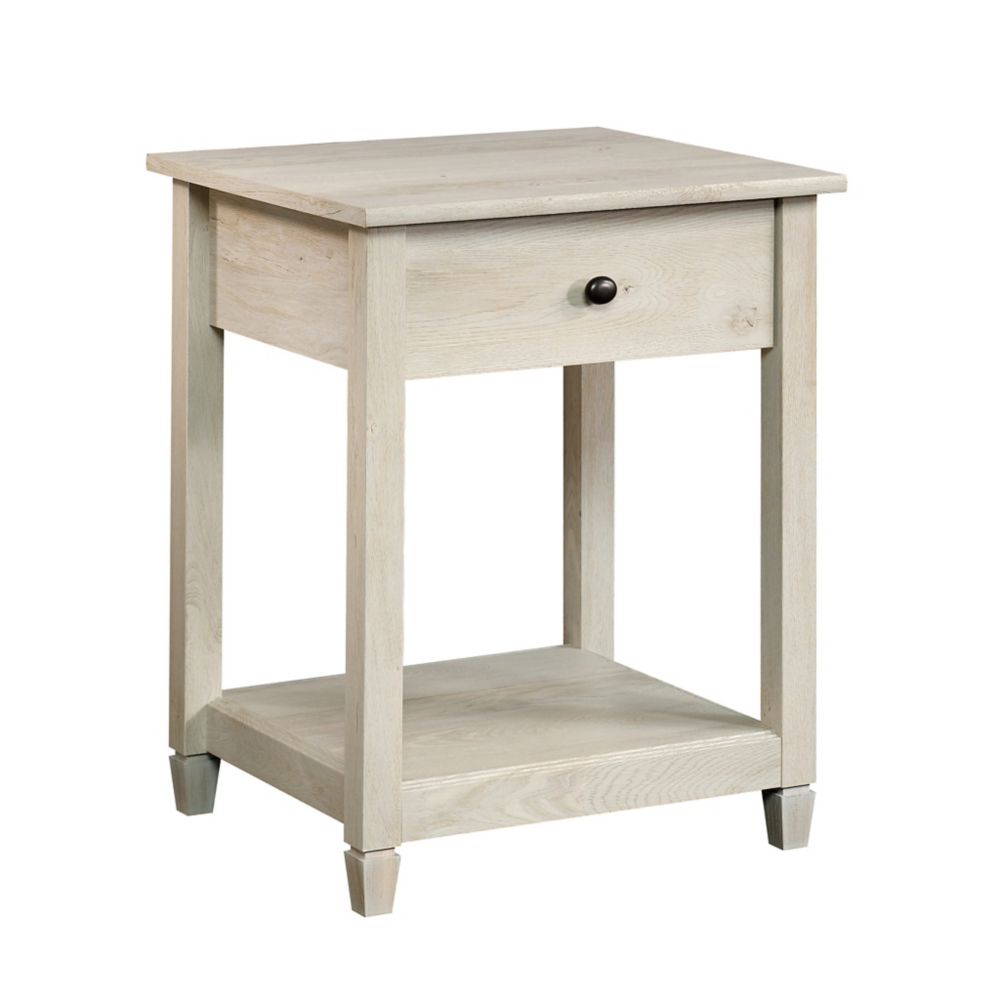 Sauder Woodworking Company Edge Water Side Table in Chalked Chestnut