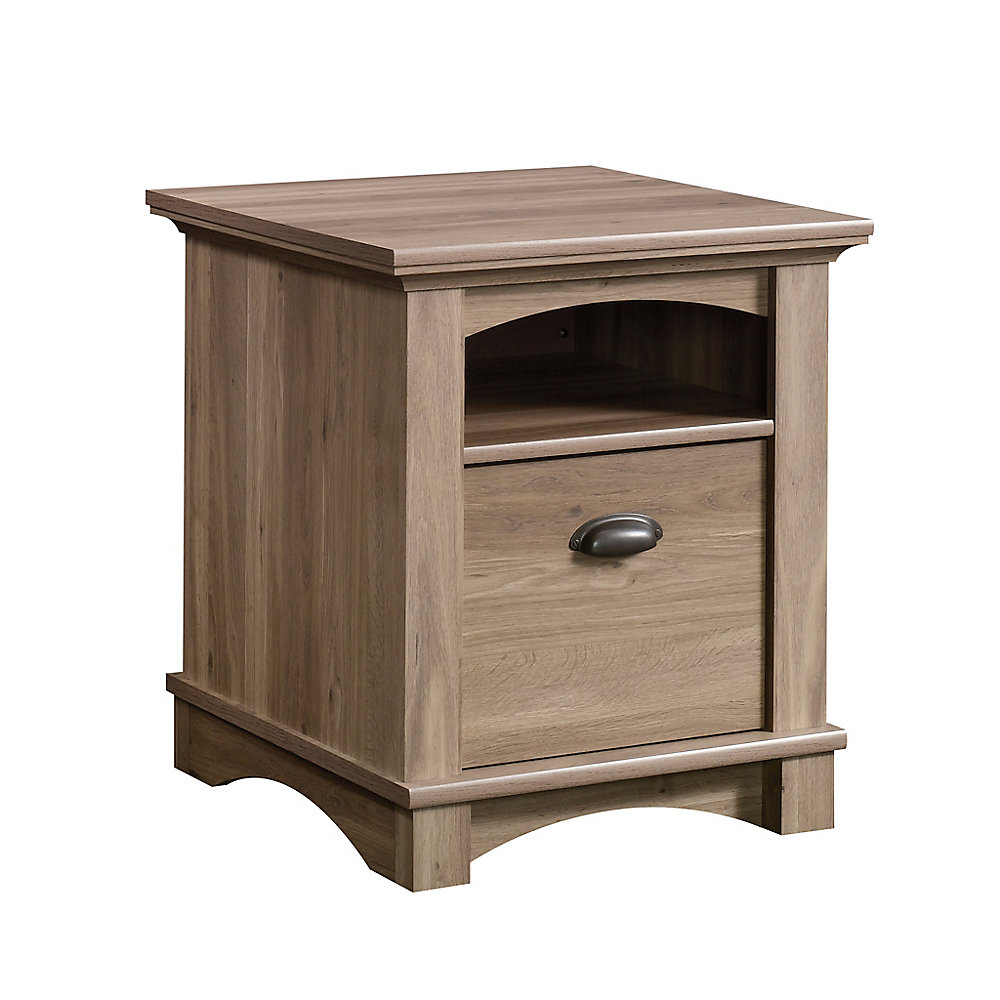 Harbor View Side Table In Salt Oak