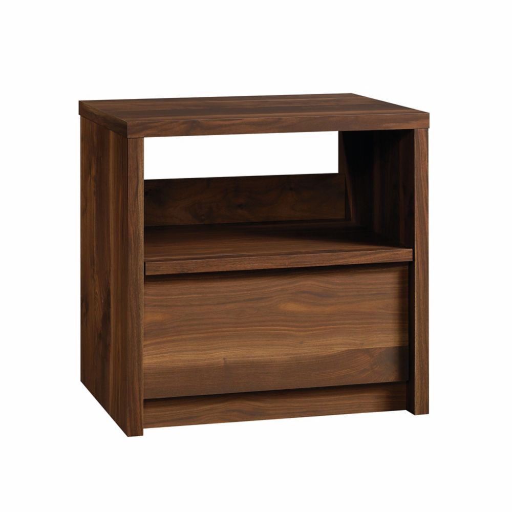 Sauder Harvey Park Nightstand, Grand Walnut Finish