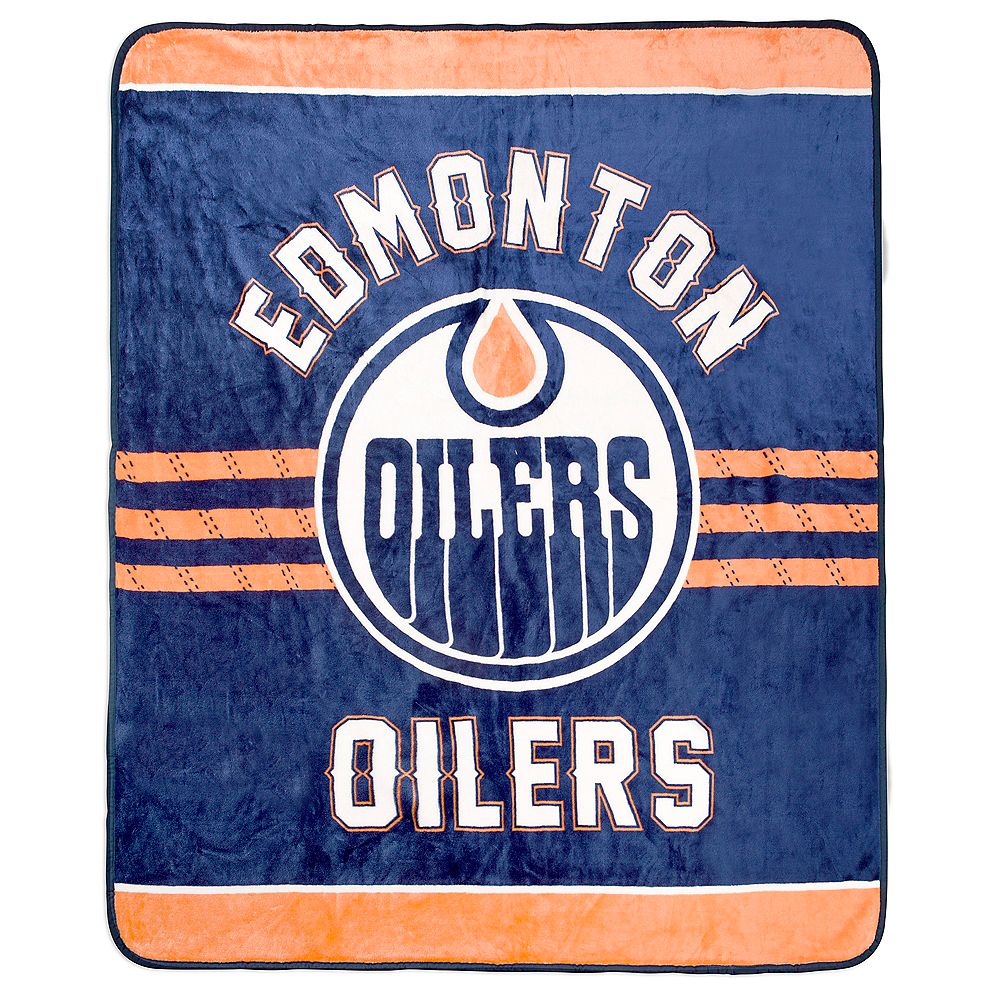 NHL Edmonton Oilers Luxury Velour Blanket The Home Depot Canada