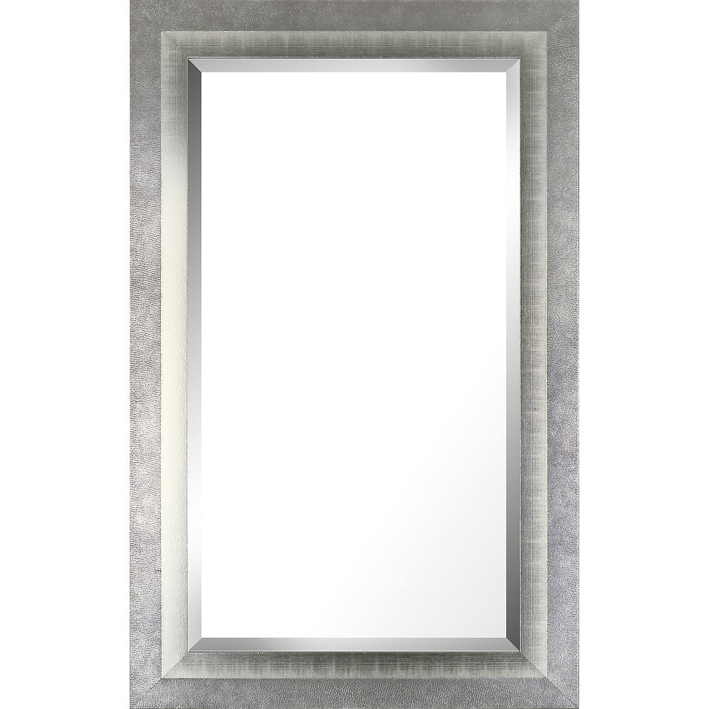 Art Maison Canada 26.5x42.5 Silver Liner Accent Real Wood Bevel Mirror The Home Depot Canada
