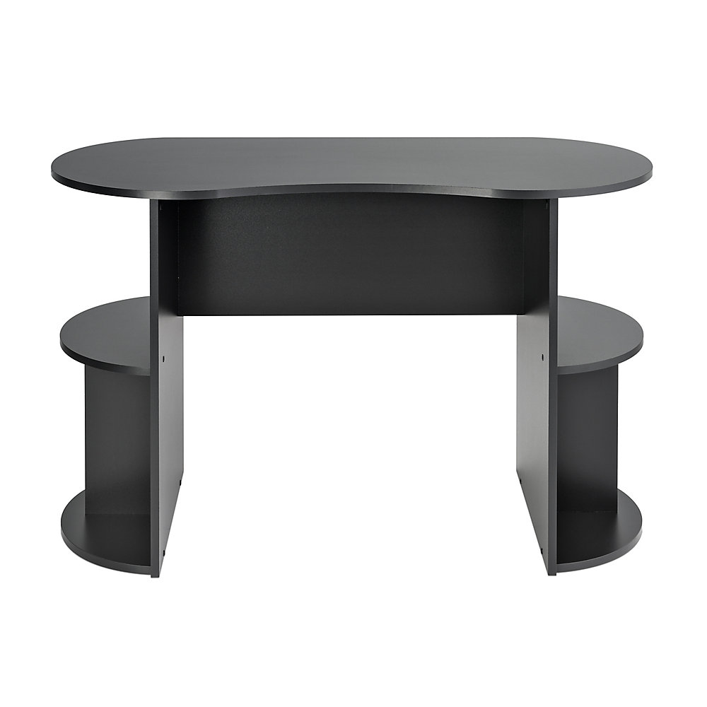 Kurv Compact Student Desk With Storage Black