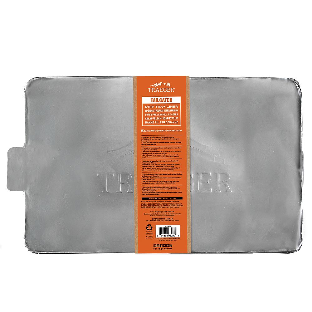 Traeger Tailgater/Bronson 5Pack Drip Tray Liner The Home Depot Canada