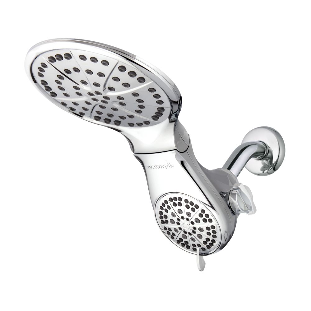 Waterpik 7 Spray 2-in-1 Rain Shower Head in Chrome | The Home Depot Canada