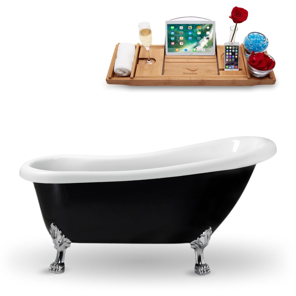 clawfoot tub black exterior