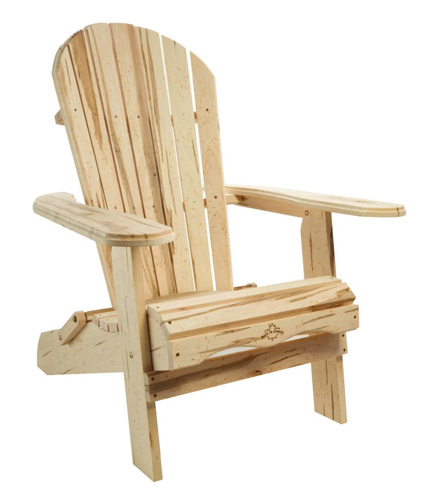 Cape Cod Wormy Maple Adirondack Chair The Home Depot Canada