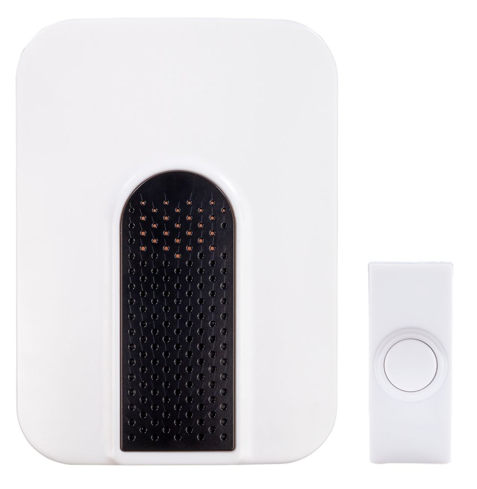 Heath Zenith Wireless Plugin Door Bell Kit with 1Push Button The