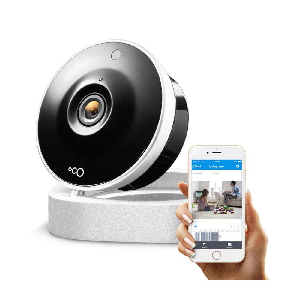 Oco 720p HD Indoor Security Camera Video Monitoring with Cloud Storage