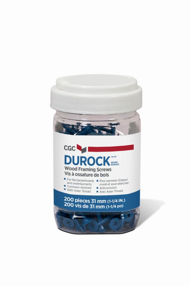 CGC Durock Screws for Durock Cement Board 11/4 in., 200 screws The