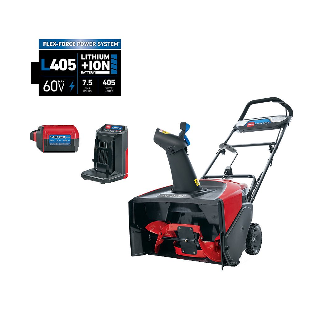 Toro Toro 21 inch Power Clear e21 60V (7.5 ah) Battery Snowblower | The