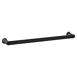 Porte-serviettes Genta en Noir mat de 24 po