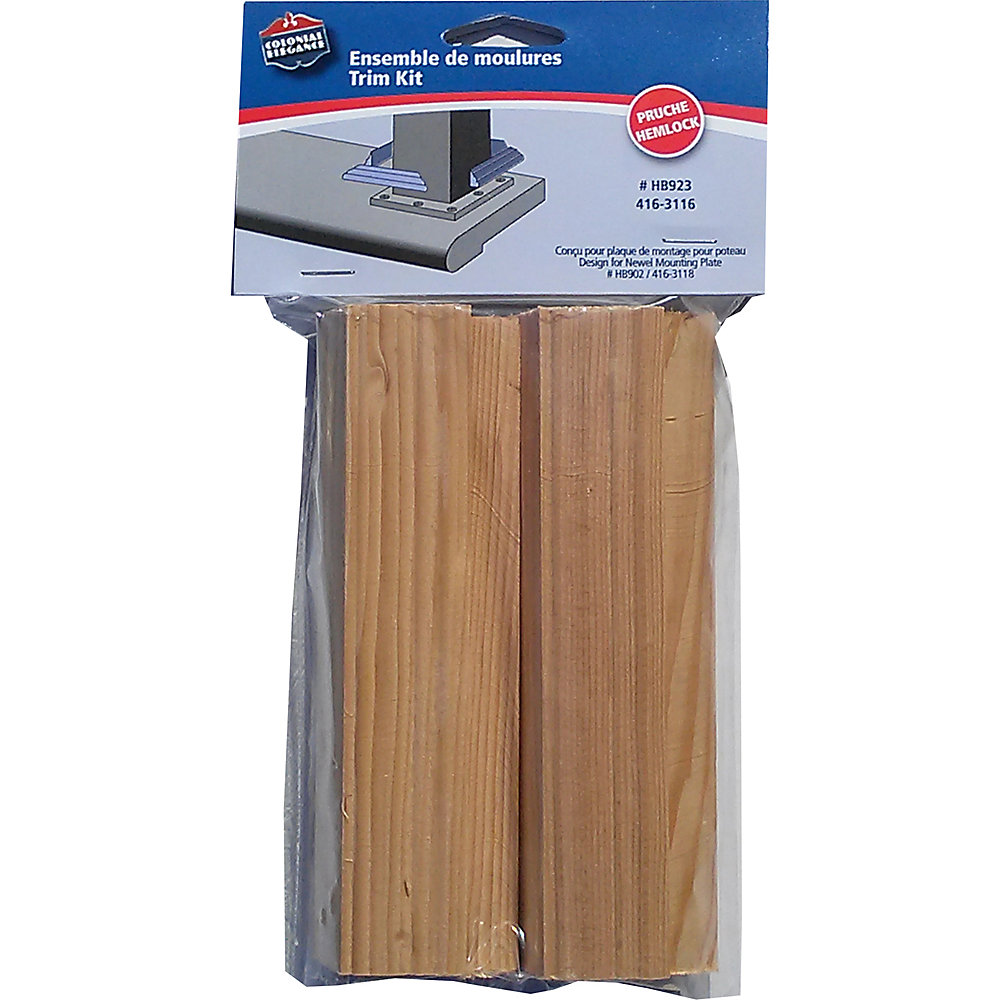 Colonial Elegance Trim Kit Hemlock For HB902 (Newel Post Fastner w/ mounting plate) The Home Colonial Elegance Trim Kit Hemlock For HB902 (Newel Post Fastner w/ mounting plate) The Home