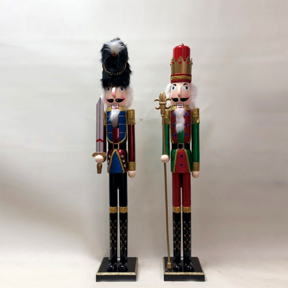 Home Accents 36inch Standing Nutcracker Christmas Decoration  The