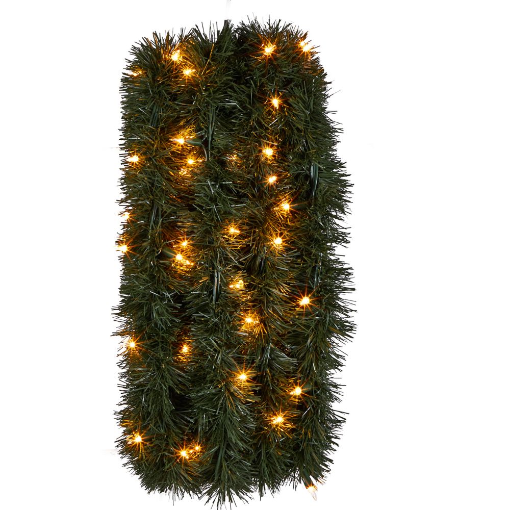 pk 1-20 ft Pine Prelit Lighted green Multi Lights Christmas Soft Rope