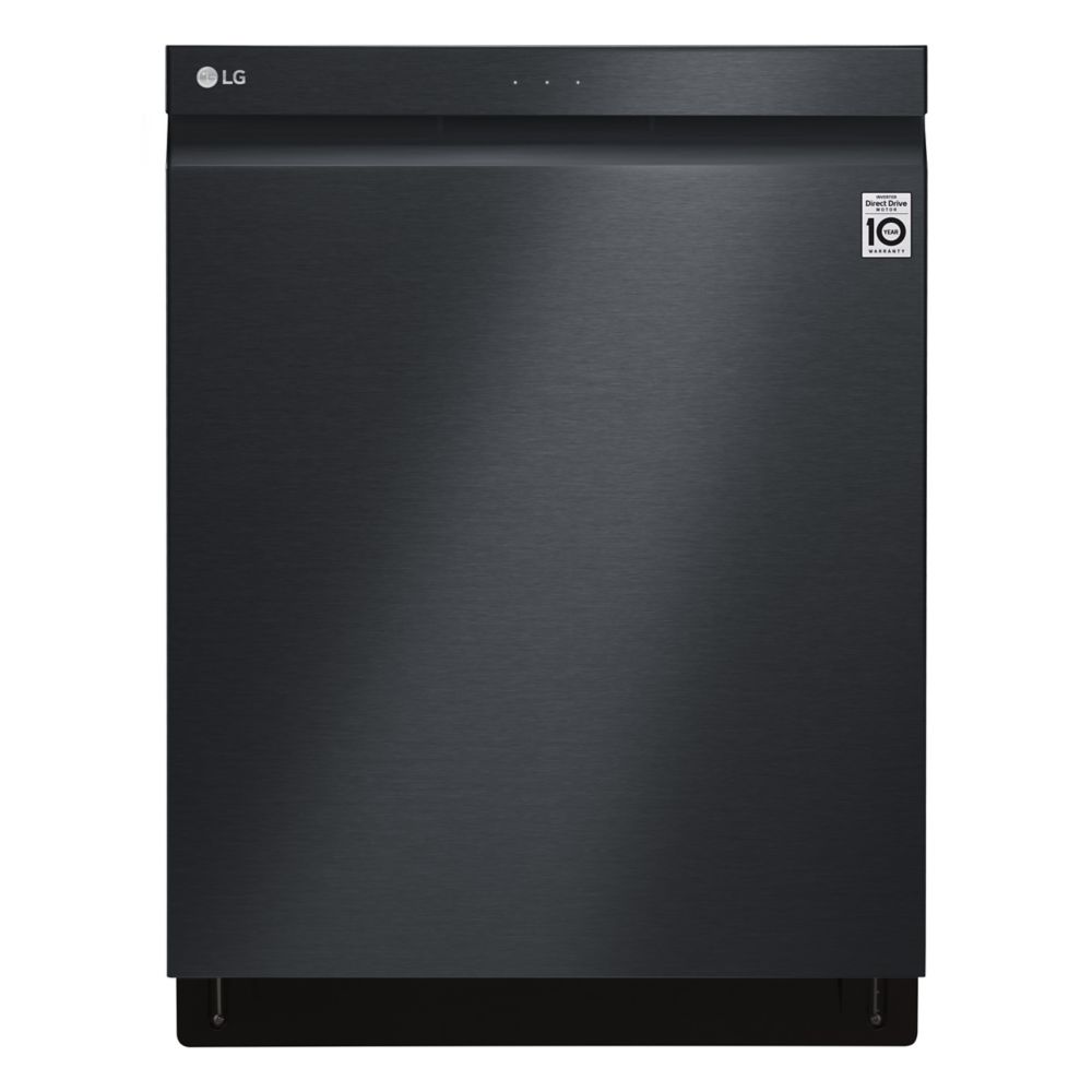 LG Electronics 24inch Top Control Dishwasher in Matte Black with Stainless Steel Tub and