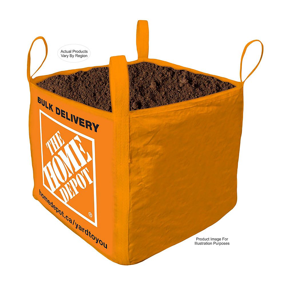 Yardtoyou Compost Sac livré en vrac une verge cube Home Depot Canada