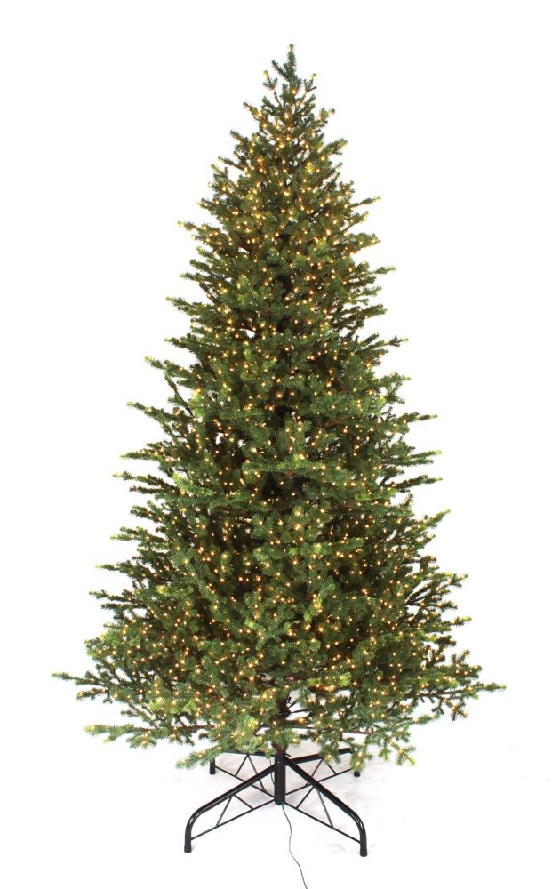 Home Accents 9 ft. 3000Light Warm White Micro Dot LED PreLit Norway Spruce Christmas Tre