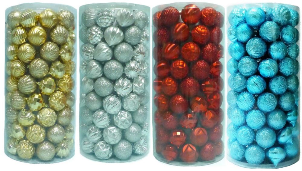 Home Accents 60mm Shatterproof Christmas Ball Ornament (Assorted 101