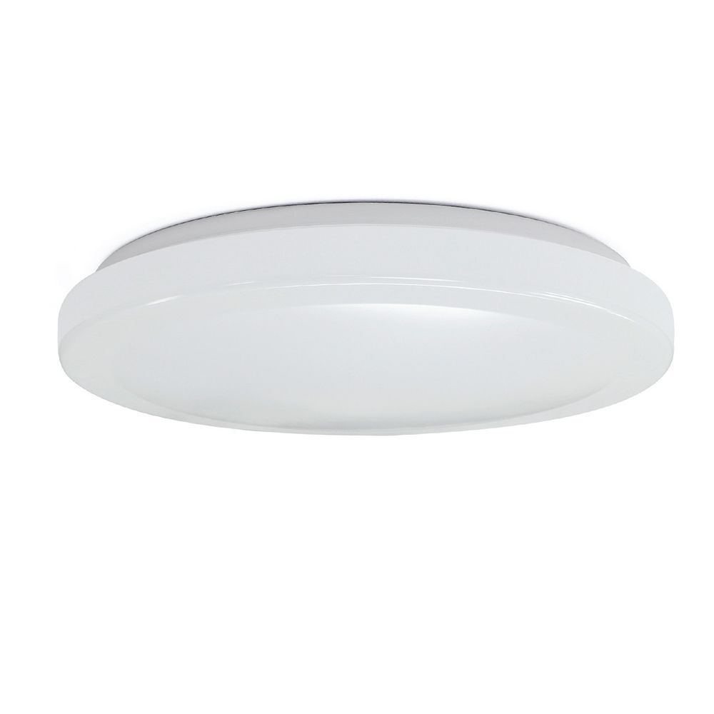 Commercial Electric 11 inch Round White LED integrated Flush Mount
