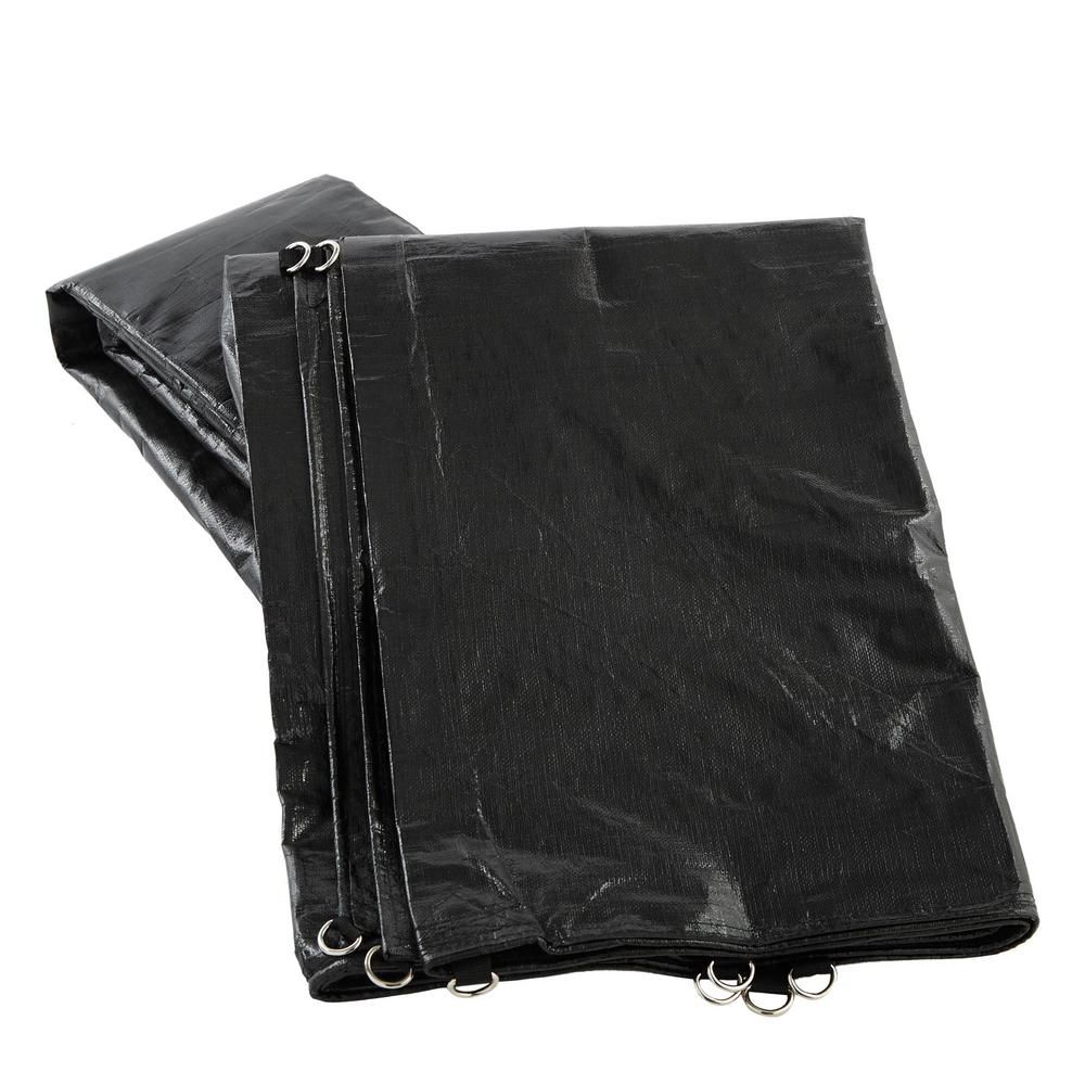 EVERBILT 10 ft. x 12 ft. Heavy Duty Black Truck Tarp The Home Depot