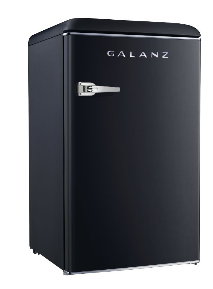 Galanz Retro 3.5 cu. Ft. Refrigerator in Matte Black Finish The Home Depot Canada