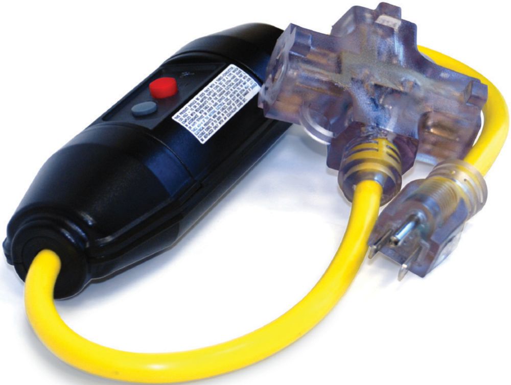 Ultracontact GFCI Cord Inline Triple Tap 12/3 with Manual Reset The Home Depot Canada