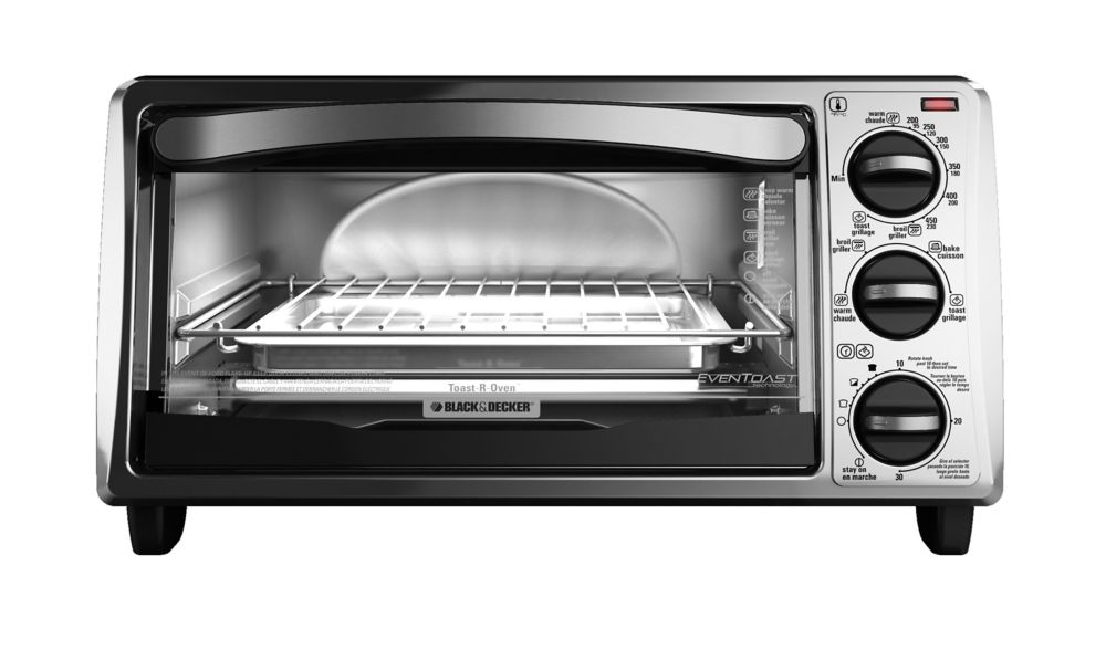 BLACK+DECKER Silver And Black Toaster Oven The Home Depot Canada