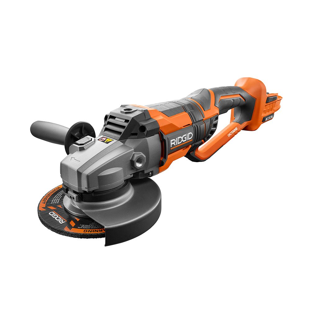 RIDGID 18V OCTANE Cordless Brushless 7-Inch Dual Angle Grinder (Tool ...