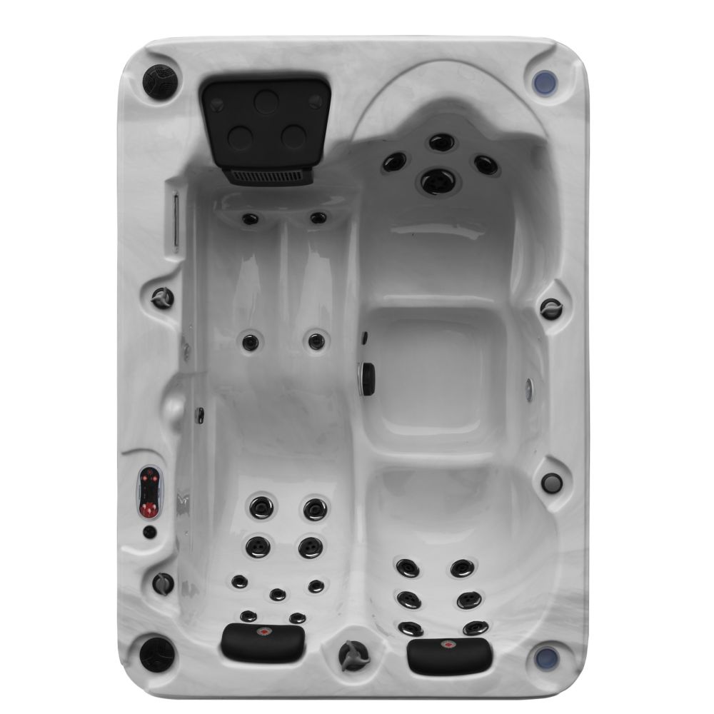 Montreal 3 Person 28 Jet Hot Tub With Led Lighting And Bluetooth Audio