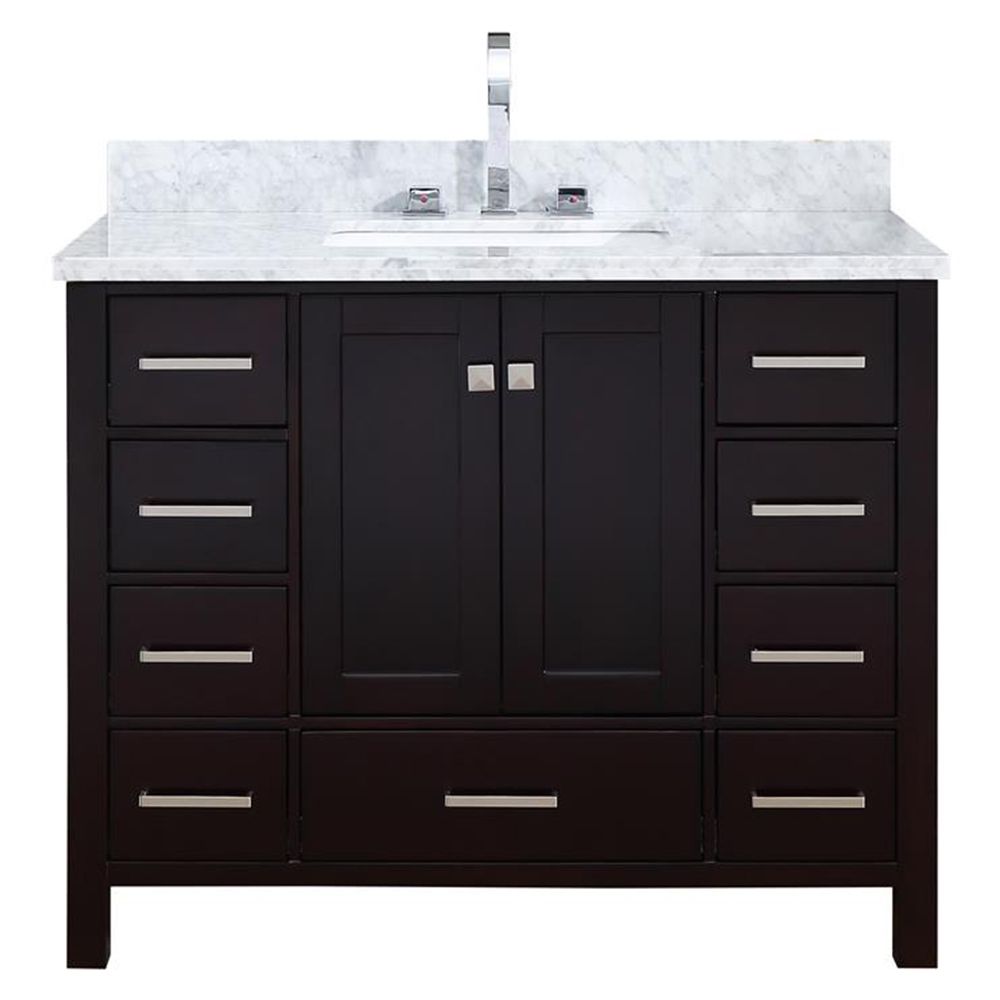 ARIEL Cambridge 43 inch Single Rectangle Sink Vanity In ...