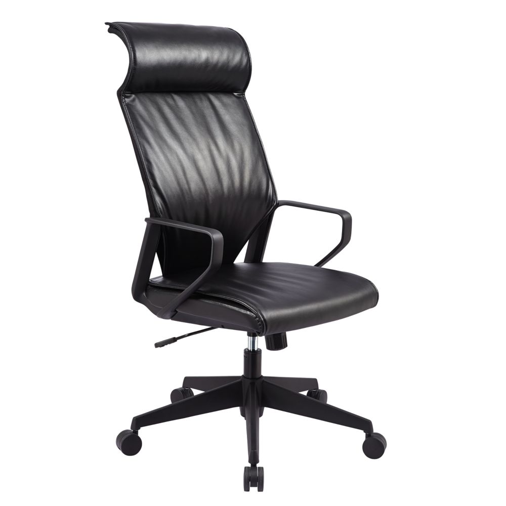 TygerClaw High Back Bonded Leather Office Chair | The Home Depot Canada