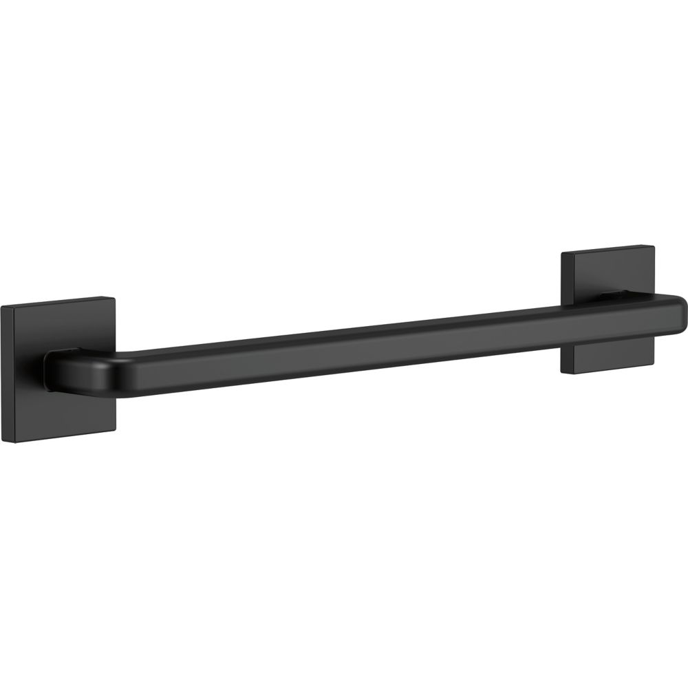 Angular Modern Grab Bar - 18-inch, Matte Black