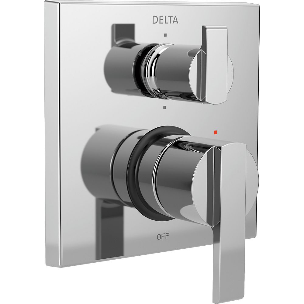 Delta Ara Modern 2Handle WallMount Valve Trim Kit with Integrated
