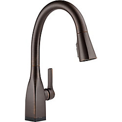 Mateo Single Handle Kitchen Faucet with Touch2O and ShieldSpray Technologies in Venetian Bronze