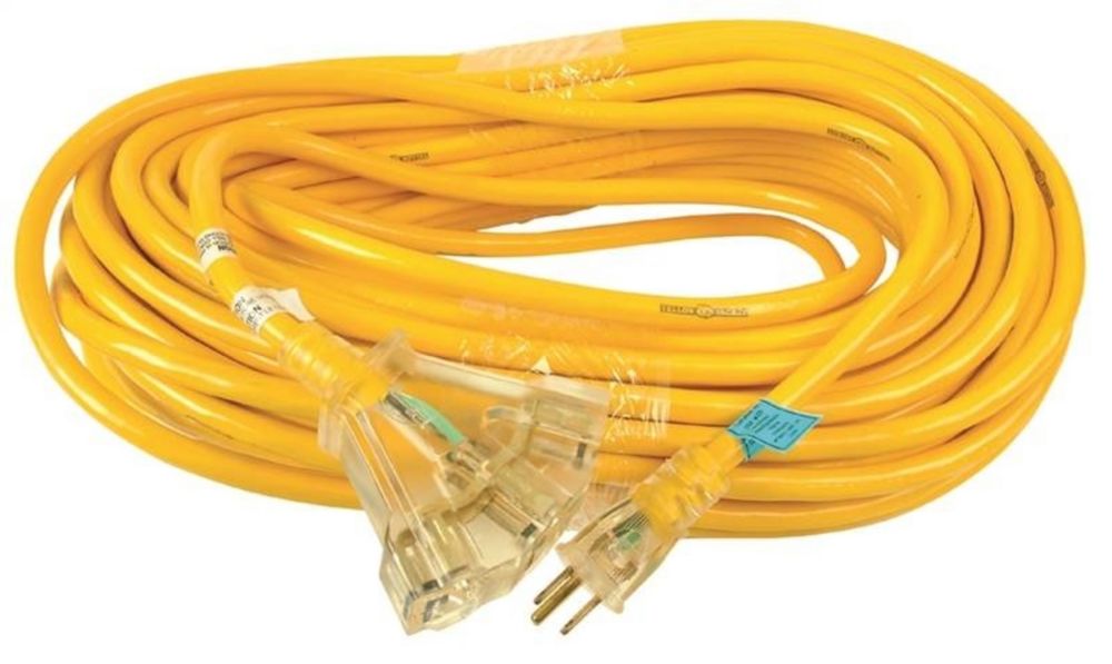 Yellow Jacket Outdoor Extension Cord 12/3 SJTW 98.4 ft. (30 M) with