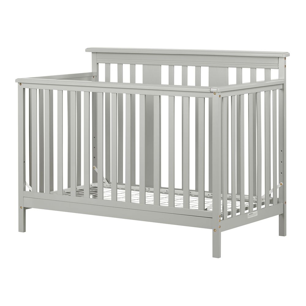 South Shore Cotton Candy Baby Crib 4 Heights With Toddler Rail