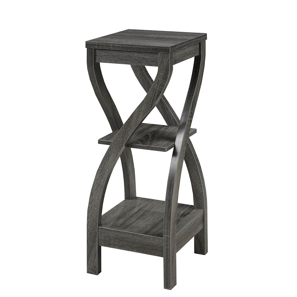 Brassex Inc. 2Tier Plant Stand, Grey The Home Depot Canada