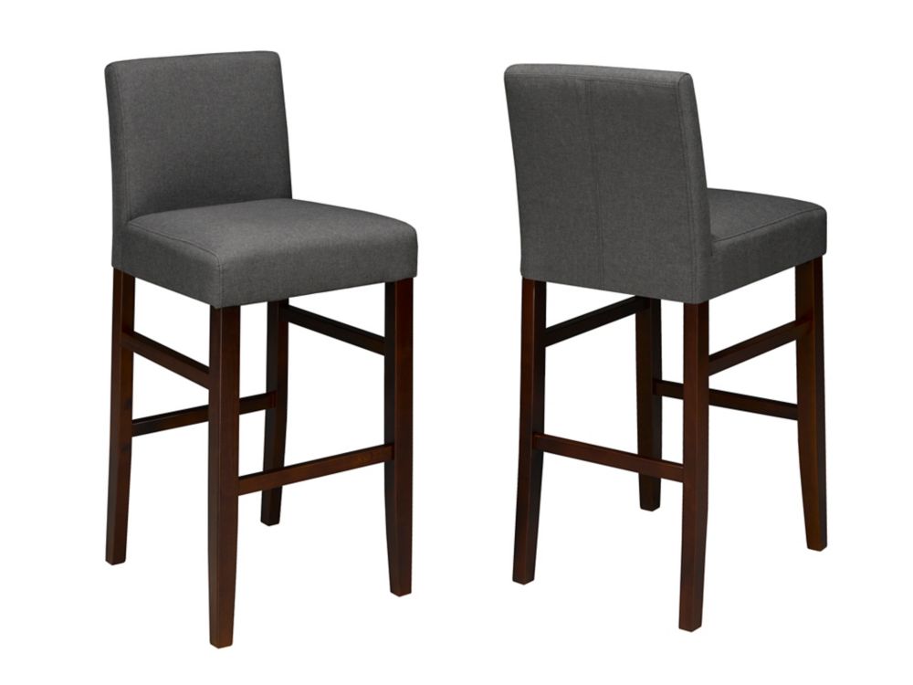 Brassex Inc 29 Inch Bar Stool Set Of 2 Grey The Home Depot Canada   P 1001389632 