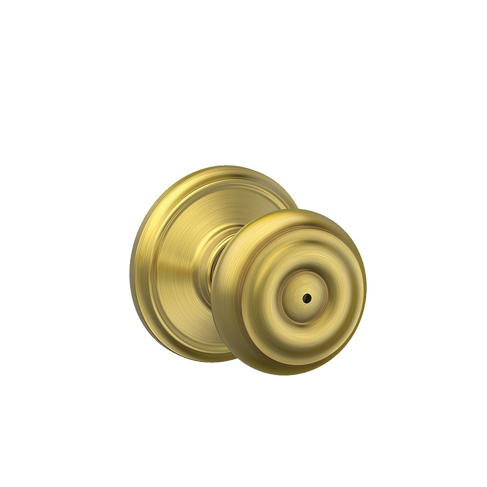 Schlage Privacy Bed/Bath Door Knob Gold The Home Depot Canada