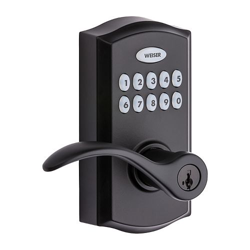 Weiser Obsidian Black Keyless Entry Touchscreen Electronic Deadbolt