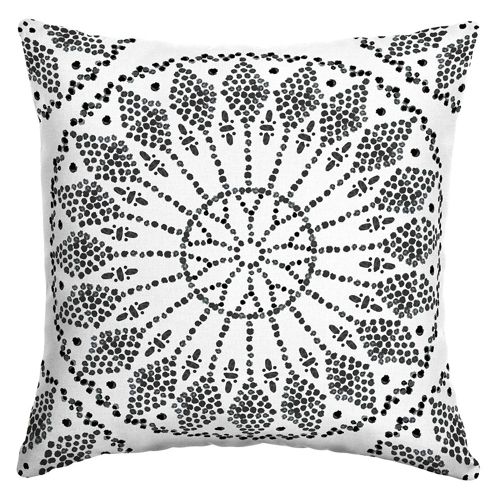 Hampton Bay Knotted Medallion Outdoor Square Throw Pillow The