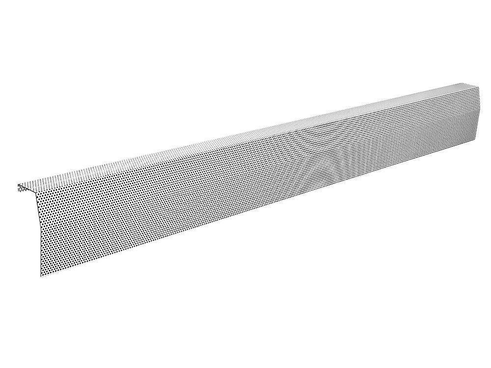 Baseboarders Premium Series 7 ft. Galvanized Steel Easy SlipOn Baseboard Heater Cover in