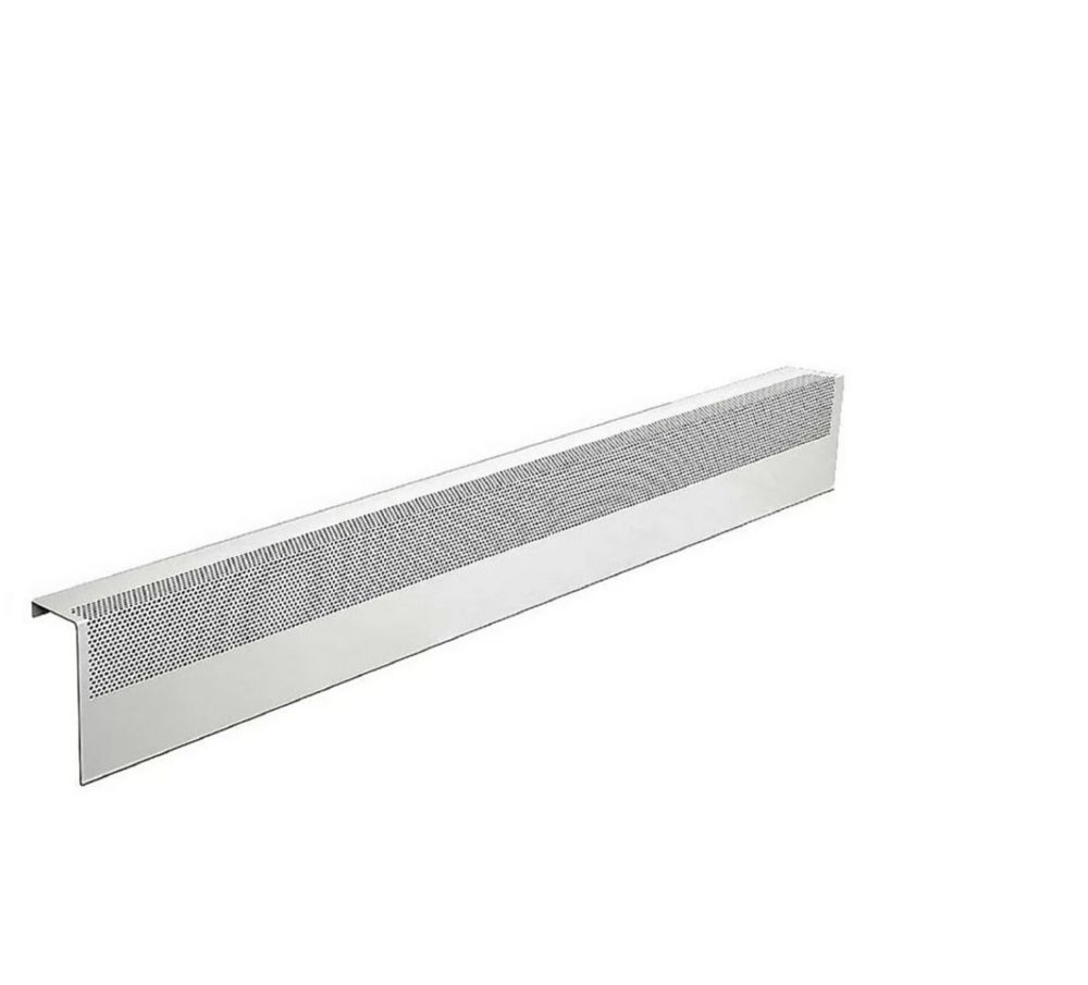 Baseboarders Basic Series 4 Ft Galvanized Steel Easy Slip On Baseboard   P 1001392581 