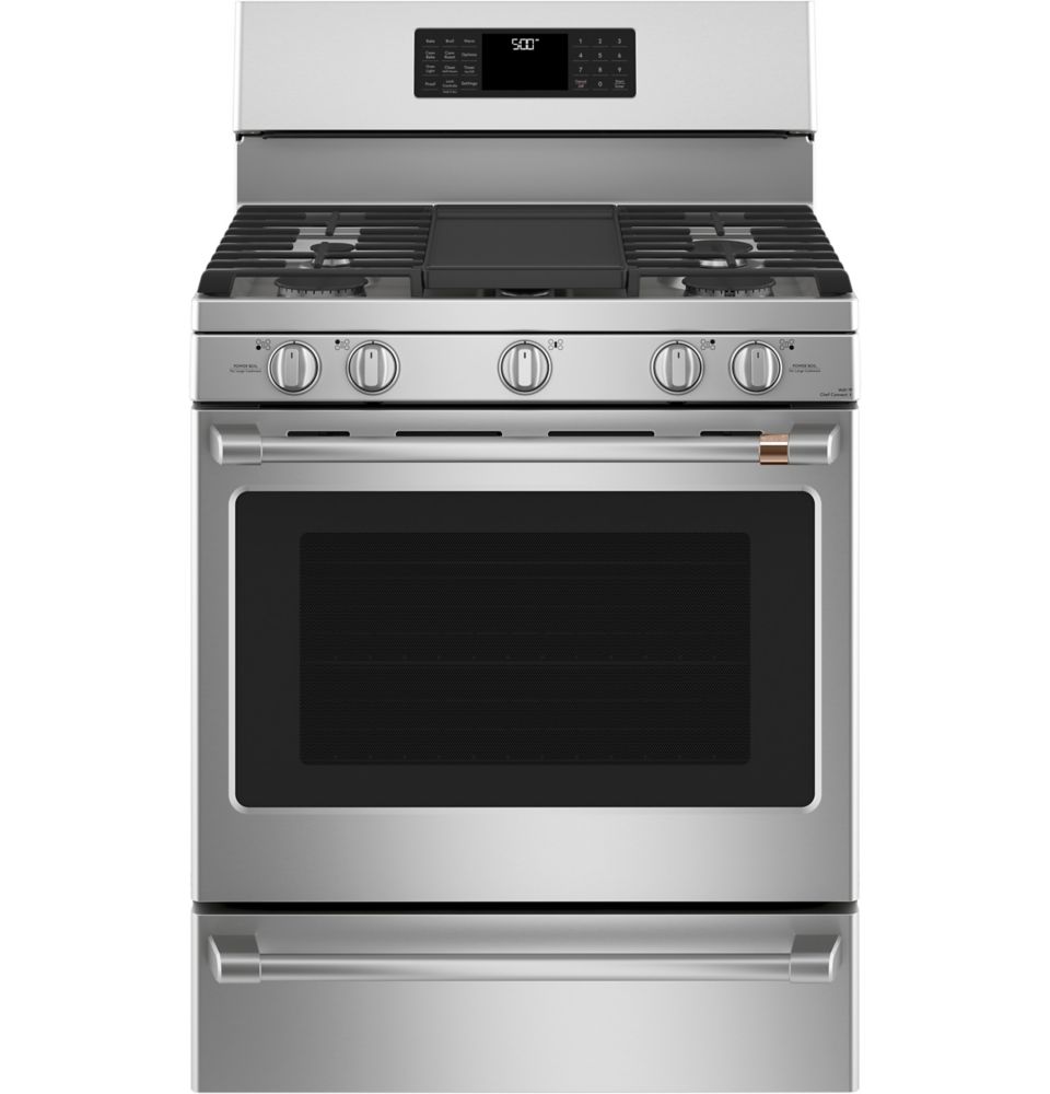 Café 30inch FreeStanding Gas Range with Convection Oven in Stainless