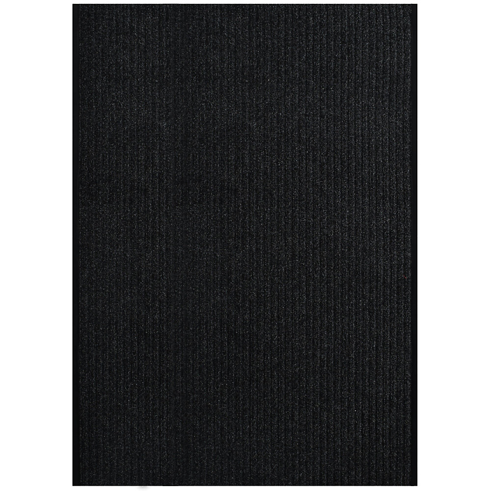 Pioneer Black 4 Ft X 18 Indoor Outdoor Area Rug