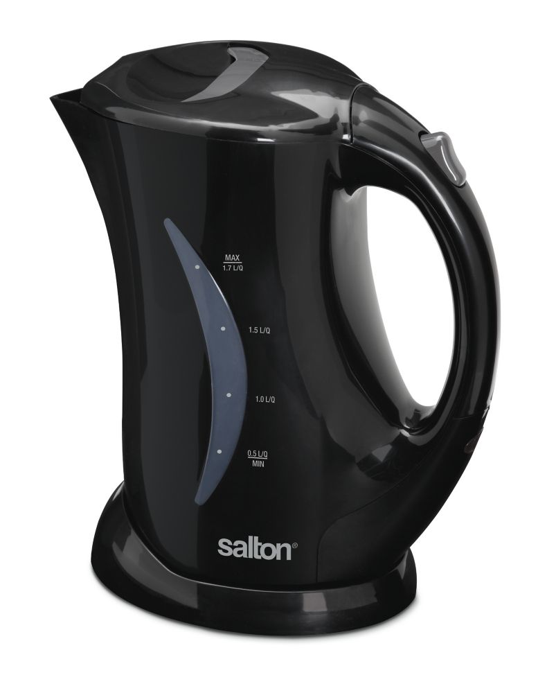 Salton Cordless Jug Kettle 1.7 Liter/Quart Black The Home Depot Canada