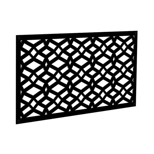 Barrette Diamond Privacy 4X8 Black Lattice The Home