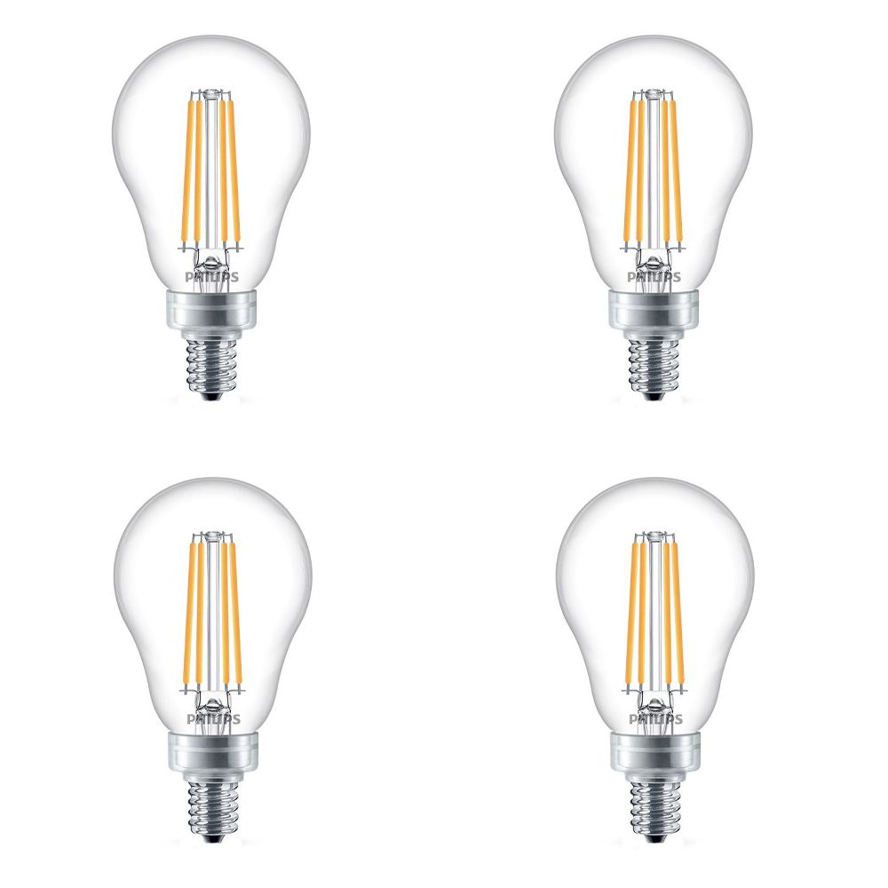 Philips 40W Equivalent Soft White (2700K) A15 Candelabra Base LED Light