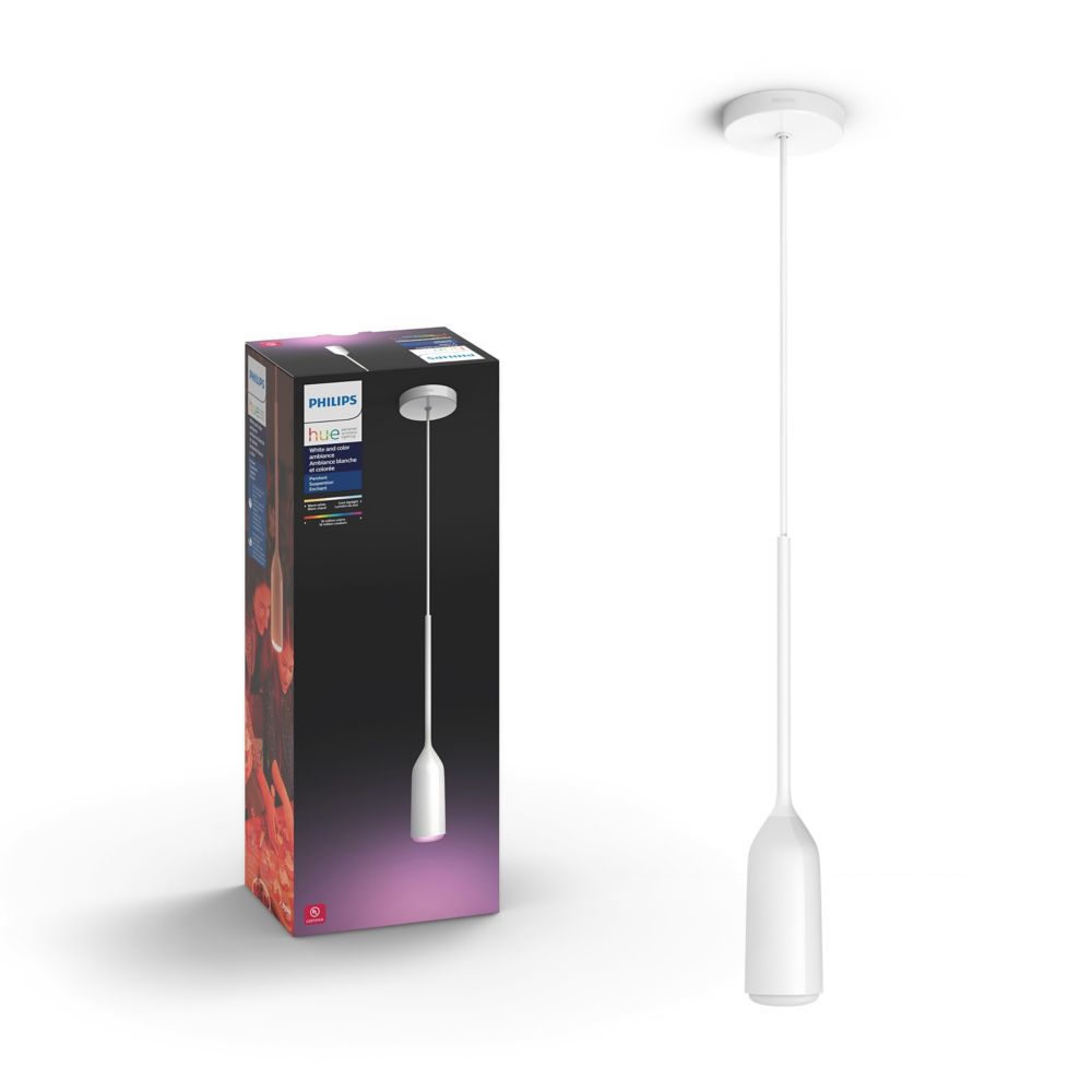 Philips Hue Enchant Pendant Smart Light, White | The Home Depot Canada