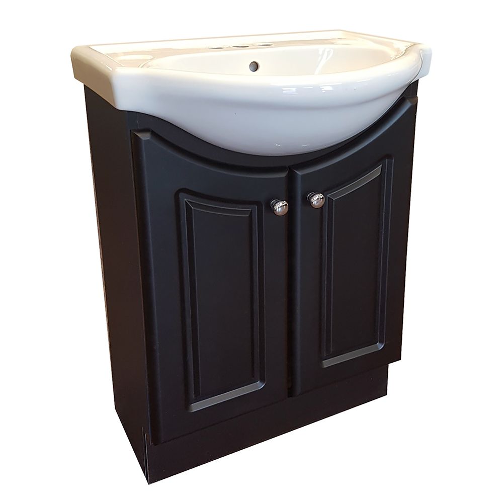 Magick Woods Eurostone Deluxe 24inch W Vanity Ensemble in Dark